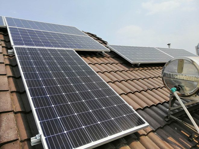 Households with solar power are supported up to 9 million VND