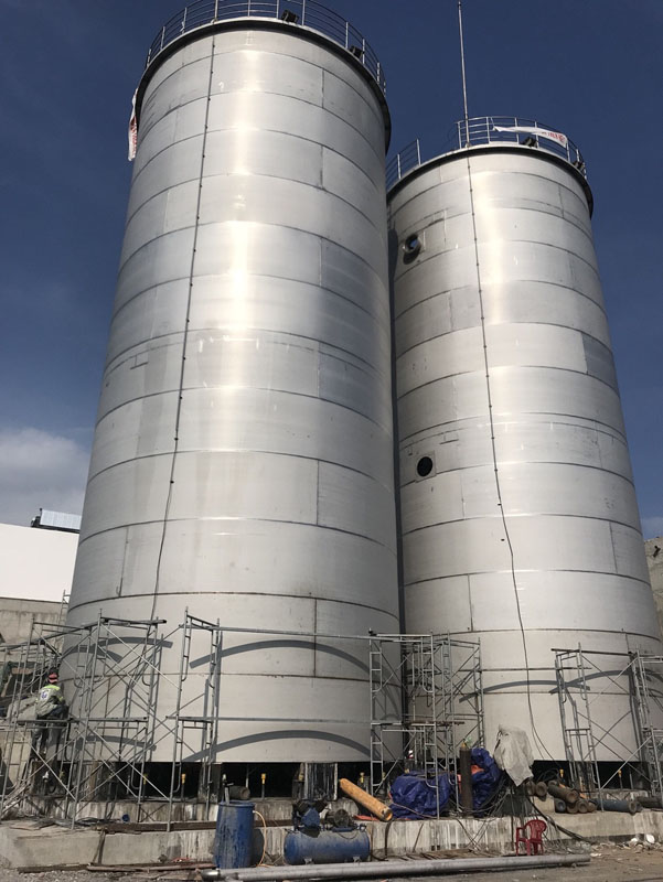 650m3. fire fighting water tank Inox