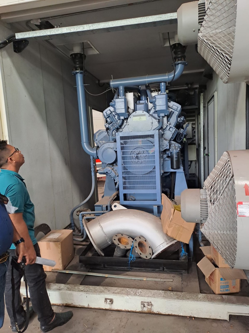 Máy phát điện cũ Mitsubishi 1845 Kva Standby – date 2021 New like